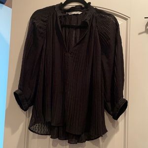 Zara Balloon Sleeve Top